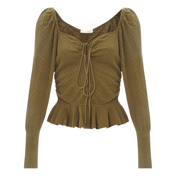Ulla Johnson Leland Pointelle Knit Top - Picture 2 of 10